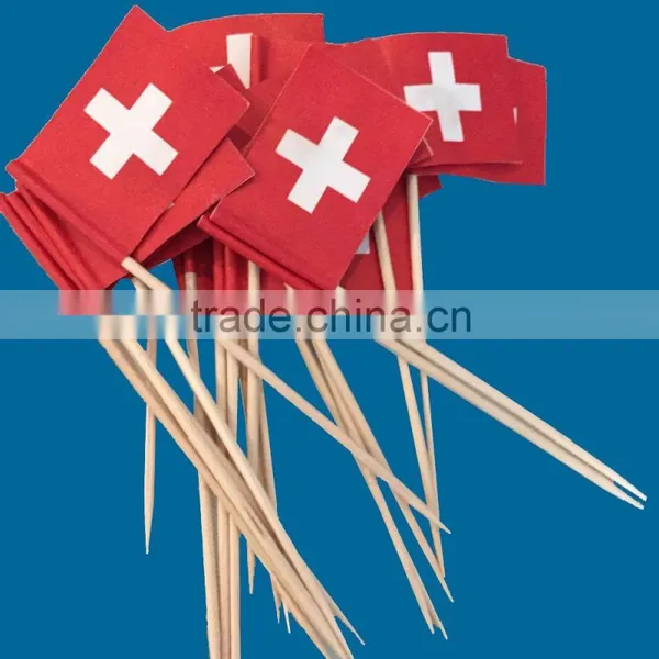 144pcs Party Picks Wooden Flag Toothpicks Wholesale photo-4