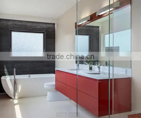 Modular European Style Melamine Bathroom Set Led Cabinet Light photo-2