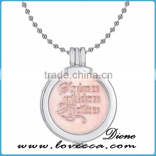 DIY Rose Gold Pendant Coin Disc 33MM Skull Coin Necklace Accessories Gifts photo-3