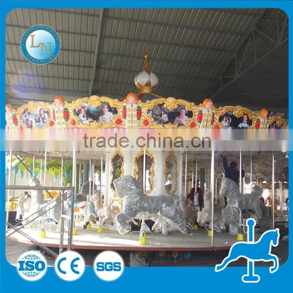Theme Park Luxury Kiddie Amusement Carousel Horses Ride for Sale photo-5