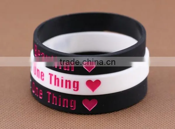 2016 Promotional Gift OEM Hot Selling Silicone Bracelets Custom Colorful Silicon Sport Wrist Band photo-2