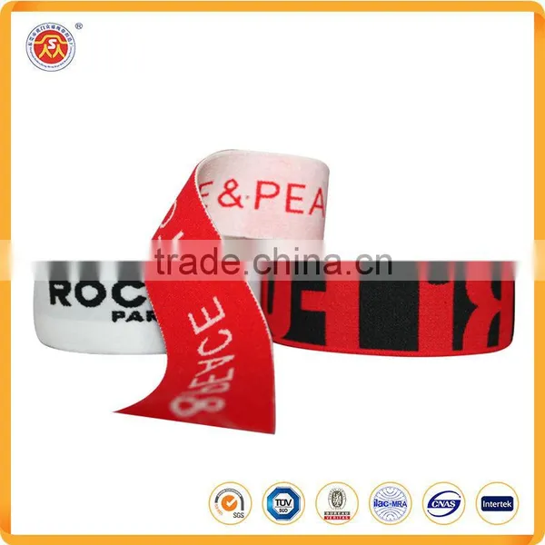OEM Services Custom Design Fashion Quality Jacquard Elastic Webbing Tape