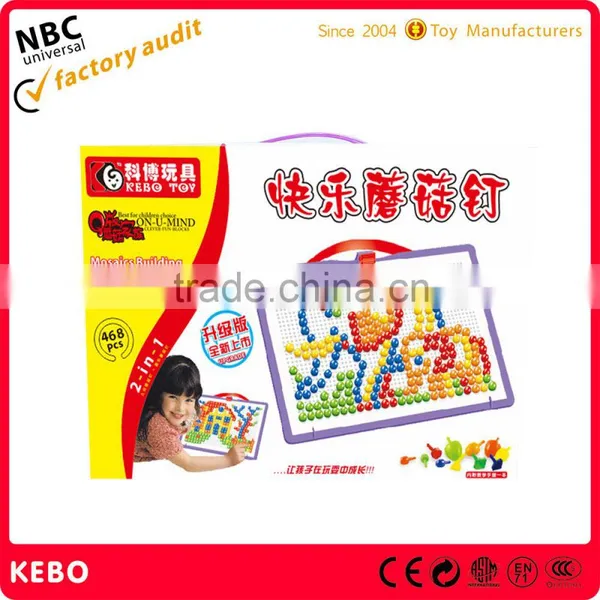 Plastic Edcational Mushroom Nail Toys for Kids photo-4
