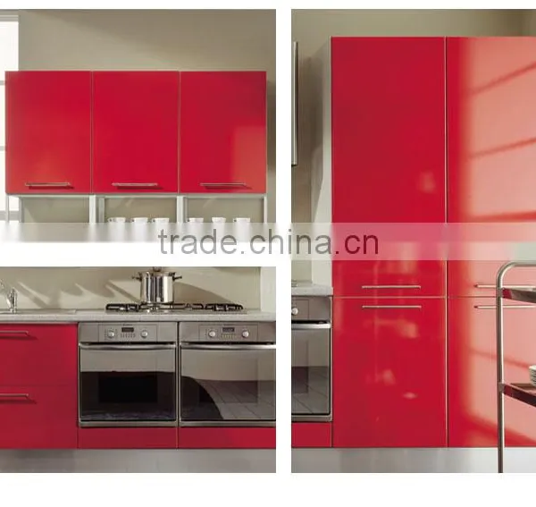 Modern Style Laminate Carcass and Lacquer Door Kitchen Cabinet 2016 photo-3