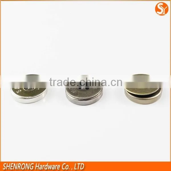 Plating Sewable Magnetic Clothes Button With 2 Holes, Magnet Two Hole Buttons photo-6