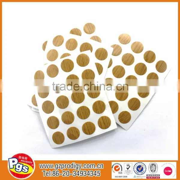 Table Screw Caps PVC Screw Cover Wooden Furniture Sticker photo-3