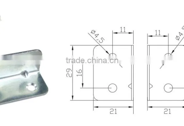 4 Holes Furniture Metal Corner Brackets Corner Brace photo-2