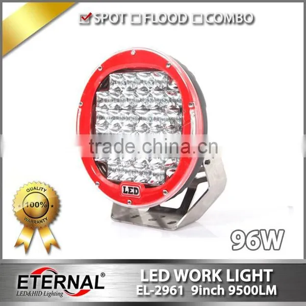 60W Work Light Driving Lamp Round for 4x4 Jeep Offroad Hummer SUV ATV Bumper High Power Led Driving Light Spot Lamp photo-5