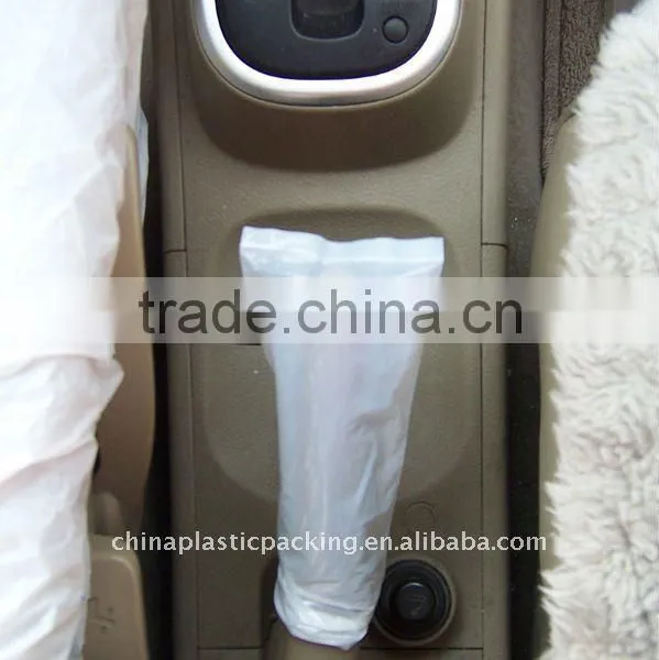 PE White Disposable Plastic Car Handbrake Cover