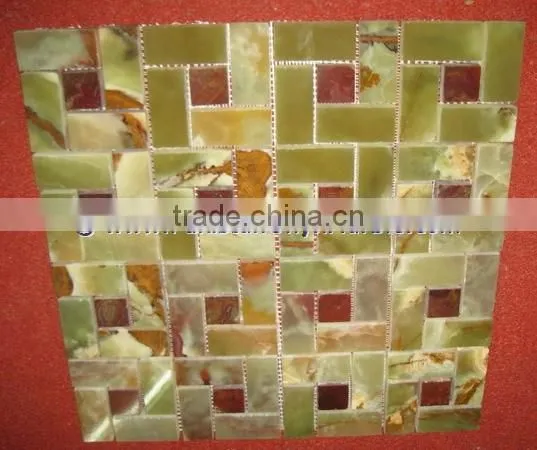 New Design 2017 GREEN ONYX MOSAIC TILES COLLECTIONS photo-3