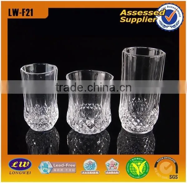 Tall and Thin Drinking Glass Cup/Carved Glass Cup photo-2