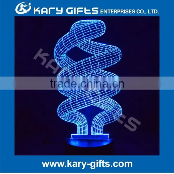 LED 3D Night Light Touch Switch Led Usb Lamp With Rechargeable Battery photo-5
