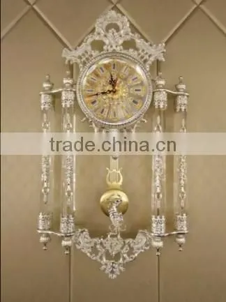 Amazing Flower Decorative Wall Clock, Copper Cast Wall Clock, French Elegant Design Wall Clock photo-2