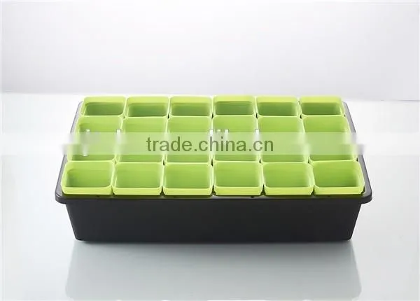 Plastic 24 Divided Plant Flower Pots photo-4