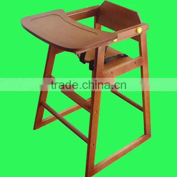 Convenient Pine Paulownia Wooden Baby High Chair Baby Dinner Chair and Table,baby Feeding Seat,highchairs photo-2