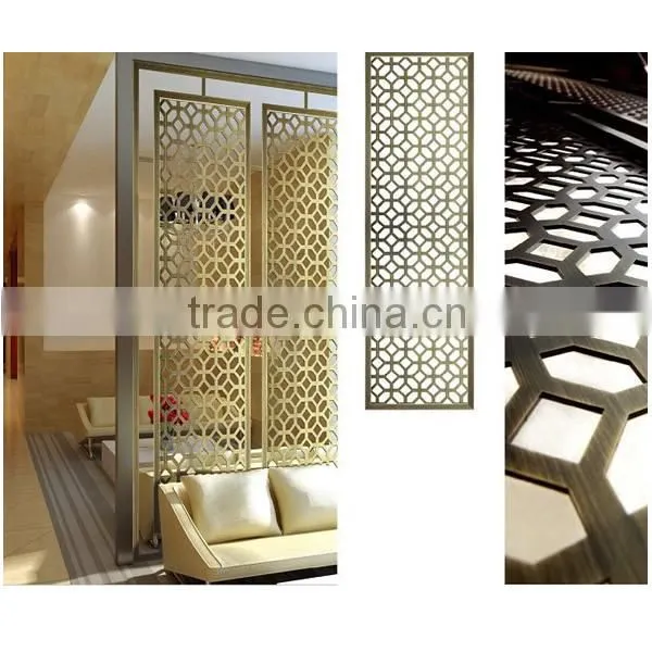 Hot Sale Laser Cut Stainless Steel Living Room Partition Design photo-6