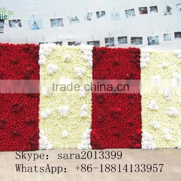 Artificial Flower Wall,wedding Decoration Wall,silk Rose Wall photo-4