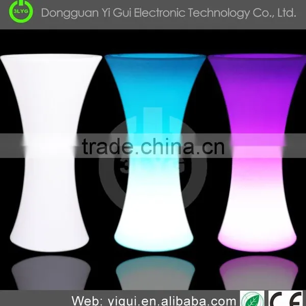 LED 16 Color Switching Bar Table Lighting up PE Plastic Standing Table Cocktail Table photo-3