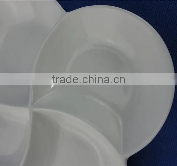 4 Compartment Fruit Plates Porcelain Material photo-3