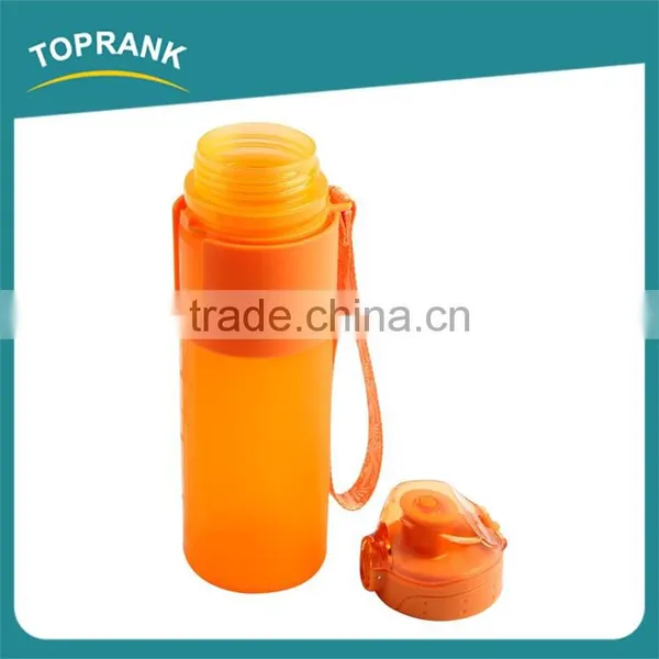 Promotional Foldable Food Grade Silicone Soft Water Bottle With Cap photo-3
