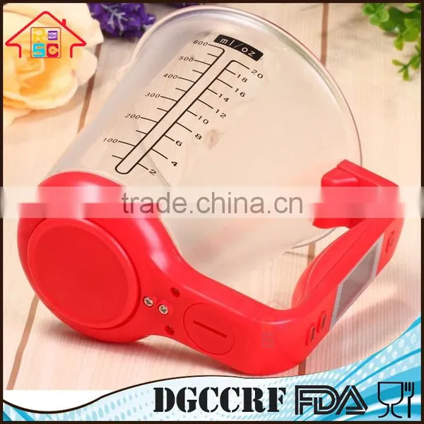 Reliable Factory Electronic Digital Kitchen Plastic Measuring Cup Scale With LCD Display photo-4