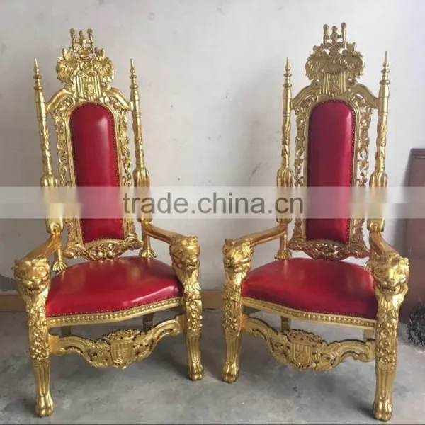 High Back Baroque King and Queen Throne King Chair photo-4