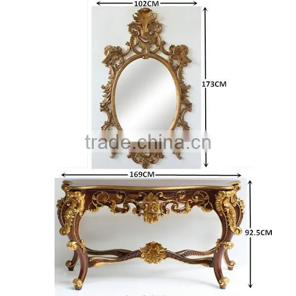 Moroccan Living Room Furniture Reproduction Console With Mirror photo-5