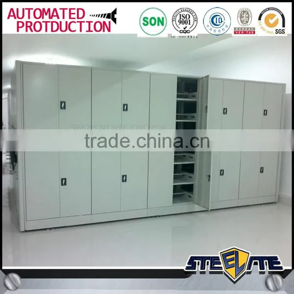 Large Storage Capacity Movable Bookshelves Mobile Library Shelving Systems photo-5