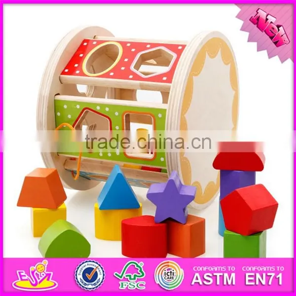 High Quality Educational Kids Matching Learning Wooden Shape Sorter Box W11G003 photo-3