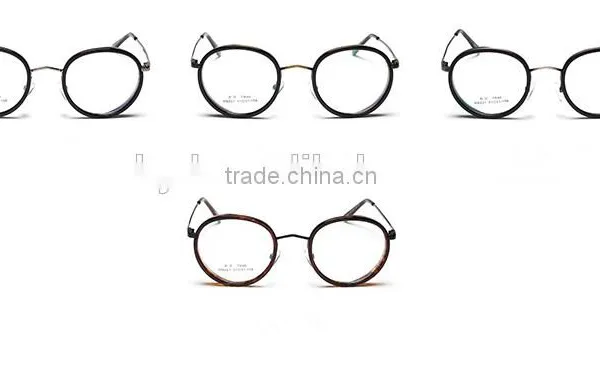 New 2016 Metal Leg Frames Fashionable Retro Glass Frame Flat Lens Can Match Myopia Glasses photo-6