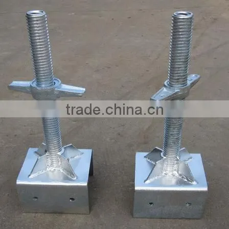 Adjustable Steel Scaffold Hollow Universal Base Jacks photo-6