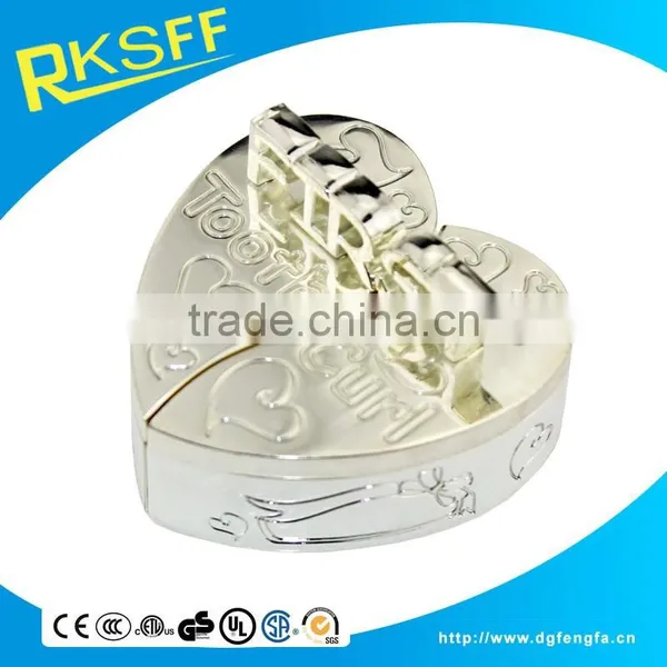 Metal Letter Heart Shape Baby First Tooth & Curl Box photo-6