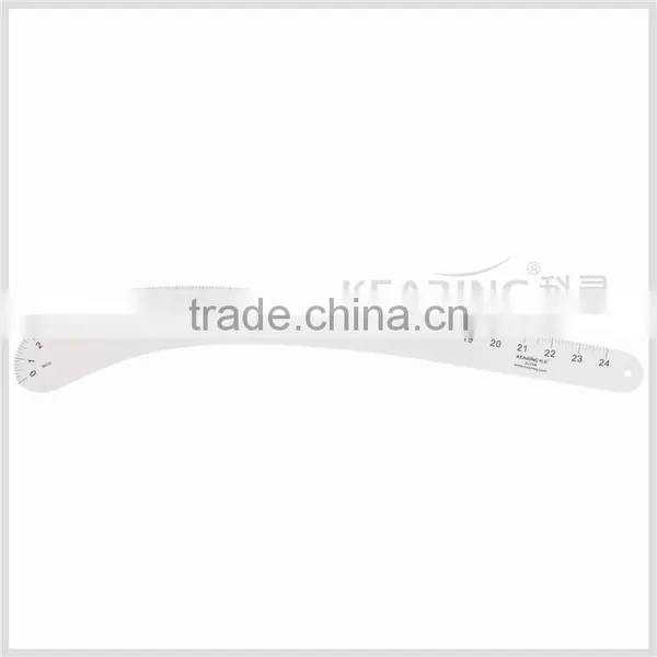 Kearing Silver Grey Broadsword Shape French Curve Ruler 6224A for Lapel / Elbow #6224A photo-2