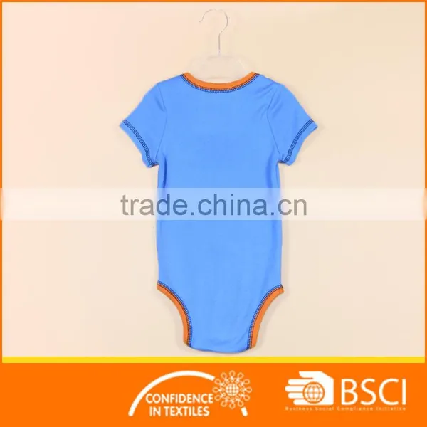 Baby Summer Wear Printed Letters Short Sleeve Romper photo-2