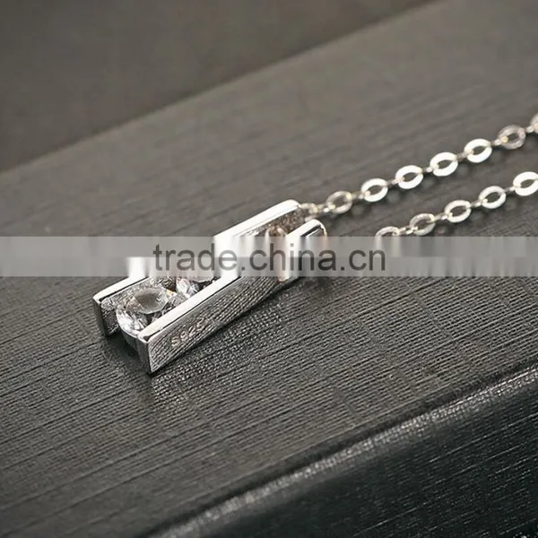 925 Sterling Silver Jewelry Necklace Tower Pendant Necklace for Women photo-3