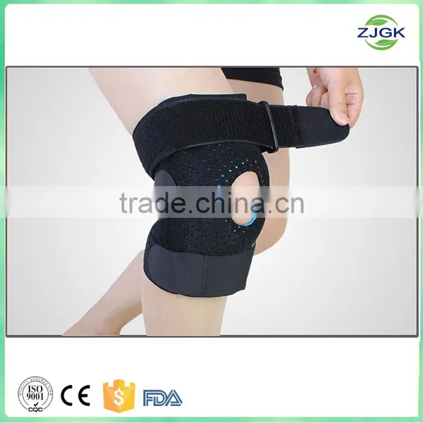 Hinged Silicon Gel Sports Knee Support, Knee Brace for Bicycle photo-2