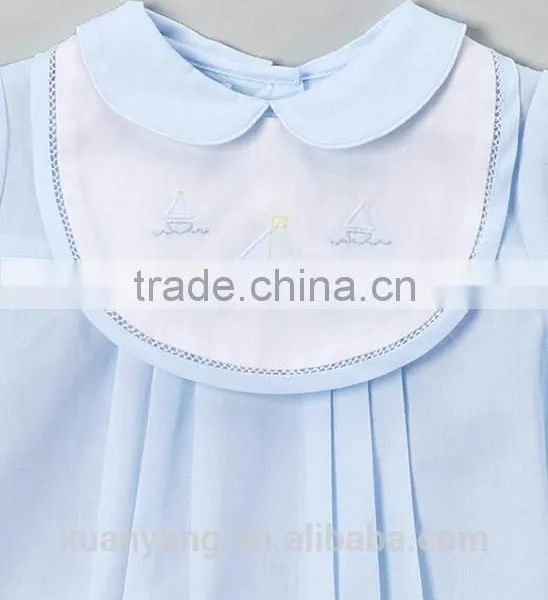 China Factory Girls Summer Clothes Outfit 2-Piece Colored Printing Pompom Cotton Set Smock Clothing Children photo-2