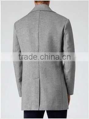 2014 Winter Season Hot Selling Fashion Design Slim Fit Mens Cashmere Men Coat photo-2