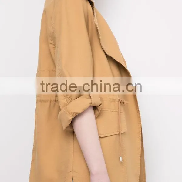 Wholesale Women Clothing Casual Print Lady Fancy Casual Parka Jacket photo-4