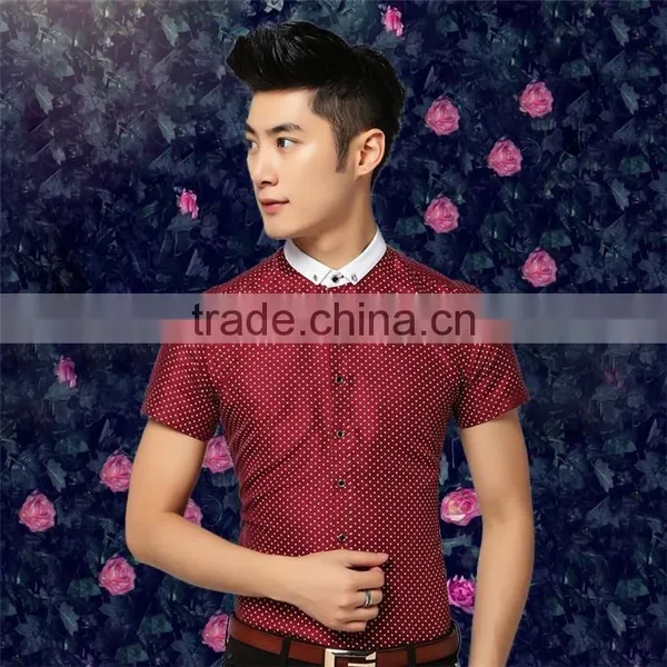 High Quality Summer Short Sleeve Custom Plain Men Dress Shirt Manufacturers photo-4