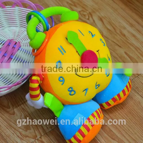 Hign Quality Infant Crib Hanging Baby Toy O'clock Shape Plush Baby Toy photo-3