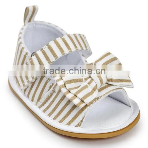Denim Baby Girl Shoes, Stripe Baby Girl Shoes photo-6
