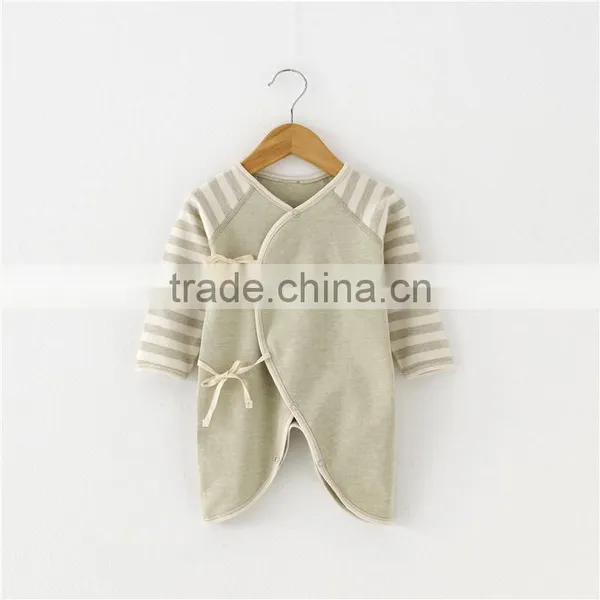 100% Organic Cotton Baby Girls Boys Romper Wholesale Baby Clothing Organic Onesie Baby photo-3
