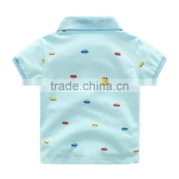Wholesales Summer Kids Boys Casual Printing Polo T-shirt photo-4
