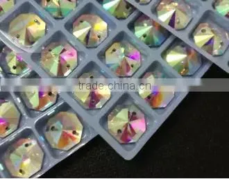 Crystal ab Teardrop Sew on Crystal Beads for Wedding Dress photo-4