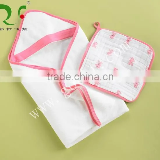 100% Cotton Cozy Hooded Baby Towels photo-2