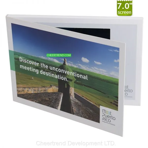 Glossy or Matt Lamination Printing 7'' Lcd Video Brochure Card for Advertising,promotions,marketing photo-3