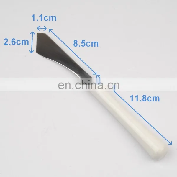 White Round Wooden Handle Palette Knife photo-3