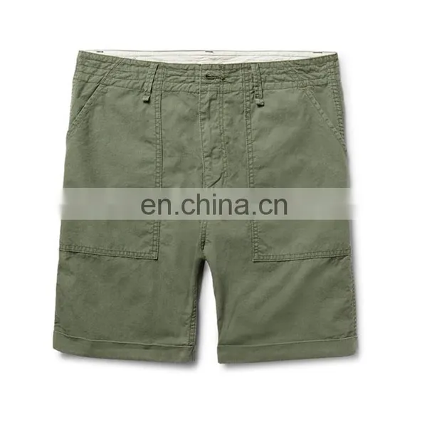 2017 New Design Fashion Wholesale Custom Army-green Cotton-Ripstop Shorts photo-4