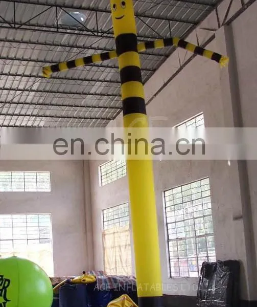 Mini Yellow Inflatable Desktop Sky Air Dancer Dancing Man for Sale photo-3